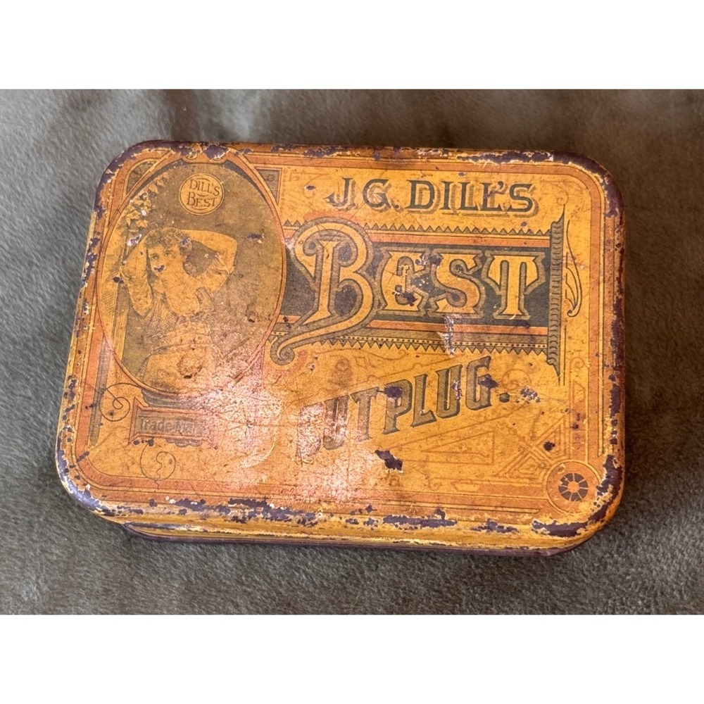 Vintage Tobacco Tin Lot 6pc Old Briar Edgeworth Tuxedo Dills Best Advertising - Picture 11 of 12